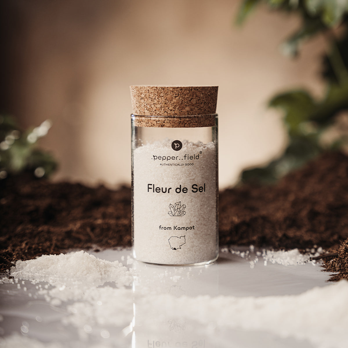 Solný květ - Fleur de Sel ve skleněné dóze 160g
