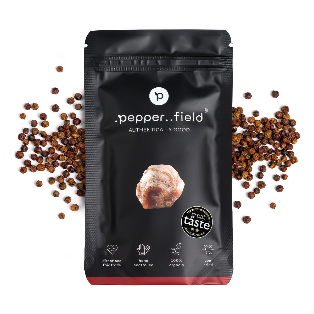Kampotský pepř tmavě červený - doypack 50g