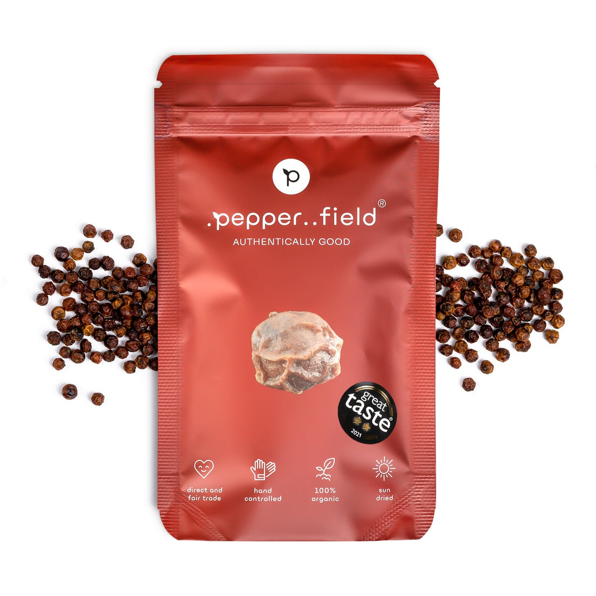 Kampotský pepř tmavě červený - doypack 20g